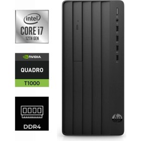 Resim Hp Pro Tower 290 G9 I7-12700K 9M938AT-245 32GB 1tb Quadro T1000 4 GB Freedos Masaüstü Bilgisayar 
