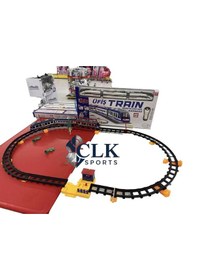 Resim Vardemuzaktan Kumandalı 49 Parça Işıklı 265 Cm Express Mavi Renk Tren Set 