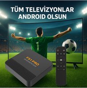 Resim FS1PRO TEKNOLOJI 4k Ultra Hd Pro Q1 Android Tv Box - Iptv Box / Akıllı Tv Kutusu - Internet Tv / Google Asistan 