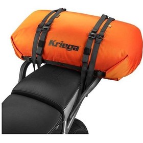 Resim Krıega Krp40 Rollpack Motosiklet Çantası Turuncu Alüminyum - Siyah 