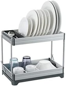 Resim Primanova Bulaşıklık Bianka Katlanabilir 2 Katlı Alüminyum D-14693 