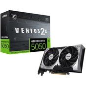 Resim Msı Vga Geforce Rtx 5050 8g Ventus 2x Oc Rtx5050 8gb Gddr6 128b D 