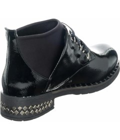 Resim Costo Shoes K406-5 Siyah Rugan Büyük Numara Kadın Botları 