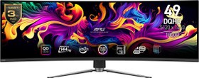 Resim 49 MSI MPG 491CQP QD-OLED 5120 x 1440 (DQHD) 32:9 Curved QD-OLED 144HZ 0.03MS Adaptive-Sync Gaming Monitor 