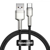 Resim Baseus 66W 1 Metre Smart Chip USB to Type C Şarj ve Data Kablosu, Kırılmaz, Kopmaz Örgü Halat Kablo 