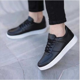 Resim Everest Siyah - Aır Bağcıklı Termo Taban Unısex Sneaker 