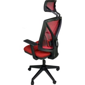 Resim Uzay Ofis Bello Bel Destekli Müdür Koltuğu - Kırmızı 