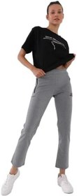 Resim TOMMY LIFE TOMMYLIFE İndigo Fermuar Cepli Rahat Form Klasik Paça Eşofman Altı, T02BY-94195 
