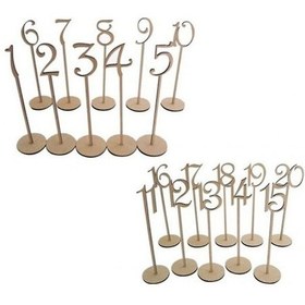 Resim Kendin Yap Düğün Doğum Günü Bar Masa Numaraları Fildişi Sarısı Mekan Dekorasyonları Çok Renkli 