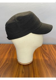 Resim Hamze Castro Che Model Kaşe Kumaş Kışlık Erkek Cap Şapka Antrasit 