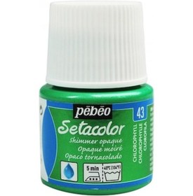 Resim Pebeo Setacolor Shimmer Pırıltılı Opak Kumaş Boyası 43 Chloroph 