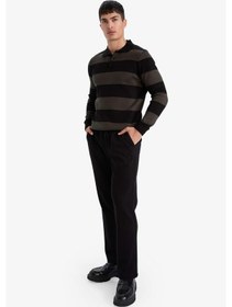 Resim Defacto Regular Fit Dar Paça Pantolon C6022ax25aubk81 Siyah 