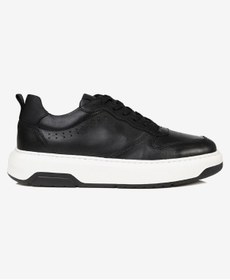 Resim Greyder Erkek Siyah Hakiki Deri Sneaker Ayakkabı 3K1SA75153 