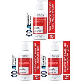 Resim Nedox Sıkılaştırıcı Selülit Karşıtı Vücut Şekillendirici Jel 3 x 250 ML 