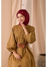 Resim Silk Home Düz Shiny Eşarp 75006-74 kırmızı 