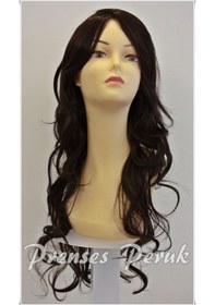 Resim Sentetik Peruk Uzun Boy Parlama Yapmayan 