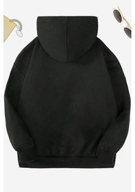 Resim Uyguntarz Çocuk Kafadar Ayılar Baskılı Sweatshirt Turuncusiyah 