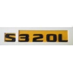 Resim Mercedes Uyumlu Yazı S 320 L Siyah 