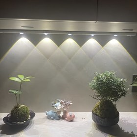 Resim Hareketle Aktive Edilen LED Dolap Işığı | Ultra İnce, Kablosuz USB Şarj Edilebilir | 3 Renk Ayarlanabilir Aydınlatma | Manyetik Montaj | Mutfaklar, Yatak Odaları ve Vitrin Dolapları için İdeal | Şık Plastik Tasarım 