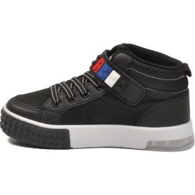 Resim Slazenger Siyah Beyaz Cırtlı Erkek Çocuk Hi Sneaker 