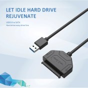 Resim Guangdong Spirit USB 3.0 - Sata 3.5 2.5 Sabit Disk Adaptör Kablosu Samsung Seagate Wd HDD SSD Için hazır Stok 