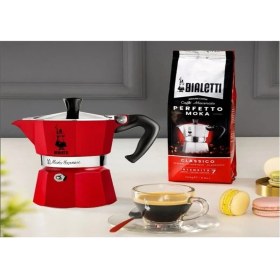 Resim Bialetti Moka Express Kırmızı 6 Cup 