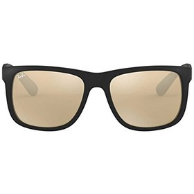 Resim Ray-Ban Justin Color Mix RB4165 Kare Siyah Erkek Güneş Gözlüğü 