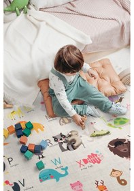 Resim Animals Oyun Matı Bebek ve Çocuk Halısı 150x150 CM 