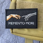 Resim Memento Mori Nakışlı Taktik Sırt Çantaları için, Karışık Renk El-El İskelet Yaması, Hızlı Bağlantı ile Morale Rozeti 
