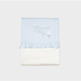 Resim Bibaby Organik Battaniye Love Floral Ekru - Lila-11646 Lila 