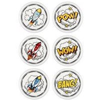 Resim Popart Çerezlik 6 Parça 10 Cm 