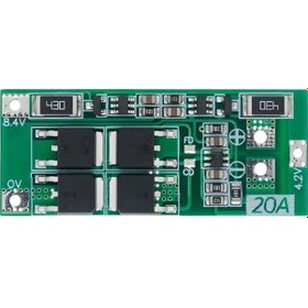 Resim 2s 20a 8.4v Bms Koruma Kartı Lityum Batarya 18650 Li-ion Lipo Protection Module 