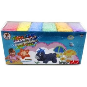 Resim Lino Kurumayan Köpüklü Oyun Hamuru 10 Gr. x 6 Renk 