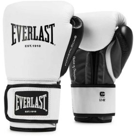 Resim Everlast Powerlock OG Gelişmiş Beyaz/Siyah Antrenman Eldiveni - Beyaz/Siyah / 16OZ 