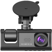 Resim Createtech Arabalar İçin Çizgi Kamera, Ön & İçeride, 4k Uzaktan Görüntüleme, Loop 1080p Çift Kamera, 32gb Tf Kart Black 