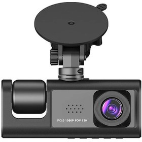 Resim Createtech Arabalar İçin Çizgi Kamera, Ön & İçeride, 4k Uzaktan Görüntüleme, Loop 1080p Çift Kamera, 32gb Tf Kart Black 