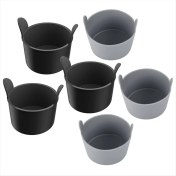 Resim Empoorlium 6 Adet Silikon Yumurta Kalıp Hava Fritöz Yapışmaz Silikon Ramekinler Hava Fritöz Yumurta Bardağı Pişirme Pişirme Mutfak Gadget (Yurt Dışından) 