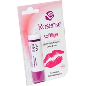 Resim Rosense Soft Lips Gül Özlü Dudak Kremi 4.8 G 