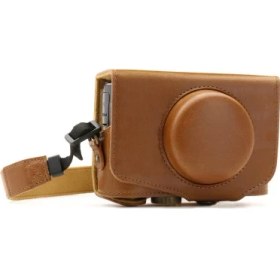 Resim MegaGear Canon Powershot SX730 HS Suni Deri Kamera Çantası 