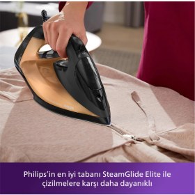 Resim Allians Yüksek Güçlü Siyah/gold Buharlı Ütü, Pratik ve Şık Tasarım 