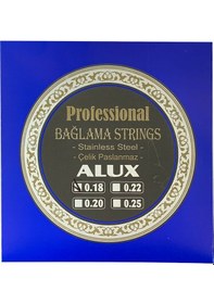 Resim Alux 0.18 Kısa Sap Bağlama Teli Seti +7 Burgusu +10 Tezene +Eşik 