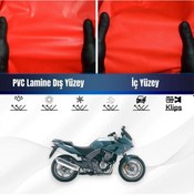 Resim Honda Cbf 150 Motosiklet Brandası Su Geçirmez Branda Kırmızı Branda Motor Branda Xl 