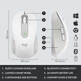 Resim Logitech Signature MK650 Multi-Device Bolt Alıcılı Bluetooth Kablosuz Klavye ve Mouse Seti Türkçe Q 