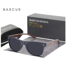 Resim Barglasses Tasarım Ahşap Güneş Gözlükleri Adam Doğal Ceviz Güneş Gözlüğü Kadın Matte Black Altın 