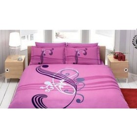 Resim Taç Lila Tek Kişilik Nevresim Takımı Percale Enigma 