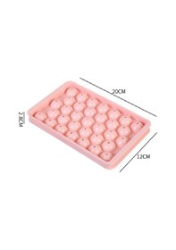 Resim Yayke Küre Yuvarlak 33 Hazneli Kapaklı, Buzluk Buz Kalıbı Kokteyl Çok Renkli 