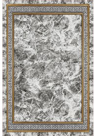 Resim Rovigo Home Dijital Baskı Yıkanabilir Kaymaz Taban Salon Halısı Ve Yolluk Rv158-fnl464 Gri 