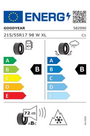 Resim Goodyear 215/55 R17 98W Eagle Sport 4seasons Xl Oto 4 Mevsim Lastiği (Üretim Yılı:2025) 