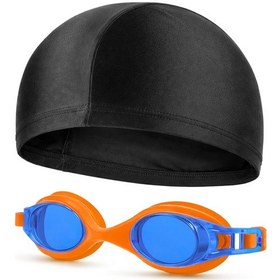 Resim 2li Set Boneli Yüzücü Gözlüğü Su Geçirmez Yüzme Havuz Deniz Gözlük Turuncu 1115 Turuncu 