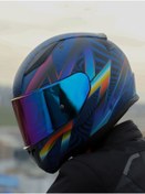 Resim LS2 RAPID 2 OPTIK MAT MAVİ-MOR KASK Uyumlu 